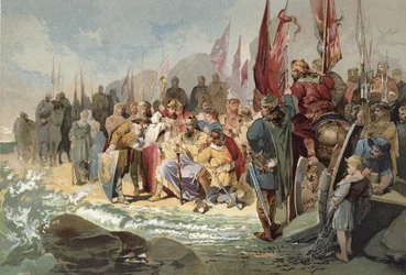 Knut befiehlt den Wellen